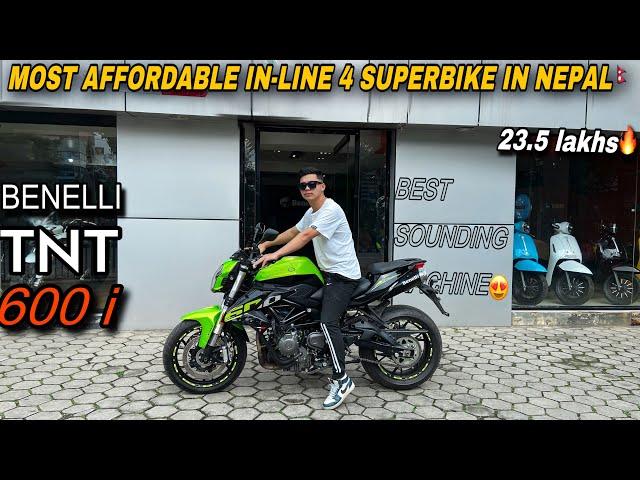 Benelli Tnt 600i: Cheapest Inline-4 Cylinder Superbike in Nepal| Price ? | Exhaust Sound