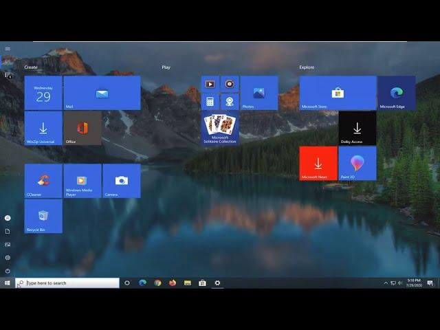 How to Enable or Disable Windows 10 Full Screen Start Menu