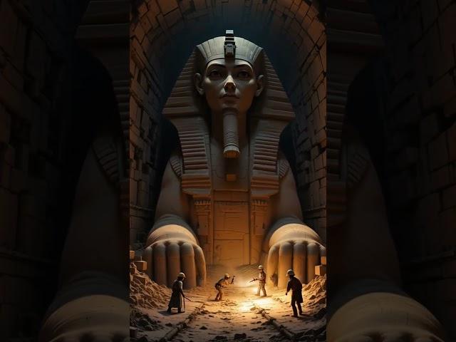 Mini Workers Dig the Sphinx's Secret Tunnel!