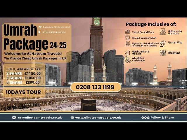 Umrah Packages From UK £899