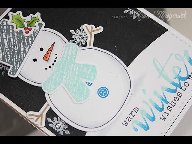 Warm Winter Wishes Snowman Card