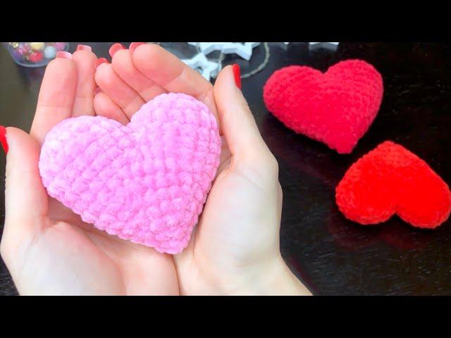 Crocheted heart in 20 minutes ️ Master class / Beautiful and easy 