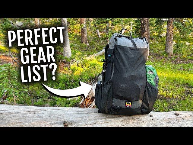 FULL COMFORT (Almost) Backpacking Gear List! 22 Pounds!