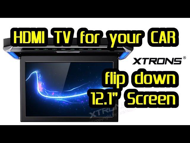 Xtrons Overhead flip down Monitor 12.1" HD TV for your car