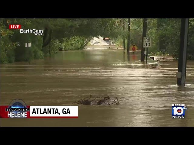 Video shows flooding in Atlanta, Ga.