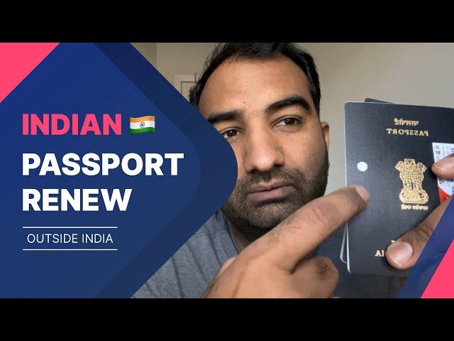  Indian Passport Renewal outside India for Minors | Vlog & Full Document Process in Hindi | USA