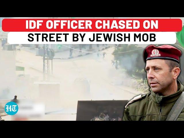 Jewish Mob Attacks IDF Officer, Chases Him On West Bank Street:Israel Army Faces Rebellion Amid War?