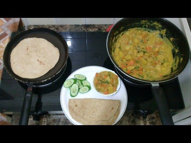 INDIAN DINNER ROUTINE / DAILY INDIAN DINNER ROUTINE /Vegetable kurma recipe