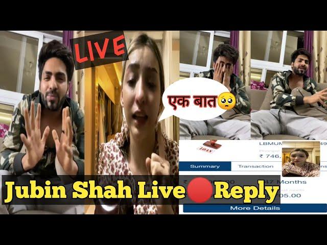 Jubin Shah Live  Reply to Afshaa Khan | Afsha Khan and Jubin Divorce Reason |Jubin shah Full Live 