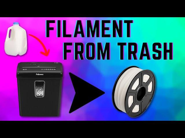 Make your own PET filament from recycled bottles at home