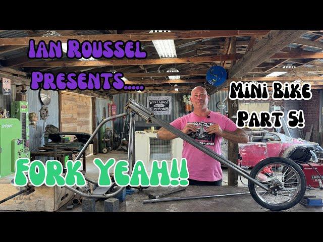 Mini Bike Trike Part 5! Ian Roussel Designs The Front Fork Geometry 