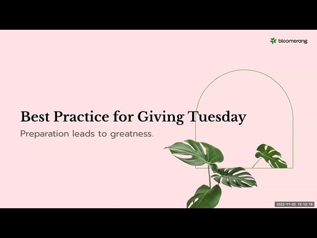 Giving Tuesday Strategies