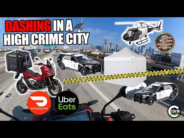 Food Deliveries In High Crime Los Angeles On My New Honda ADV 160 - DoorDash UberEats Hustleventures