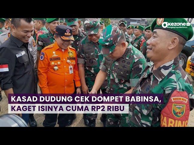 Momen KASAD TNI Dudung Abdurachman Temukan Dompet Babinsa Isi Rp2 Ribu, Langsung Kucurkan Rp100 Juta