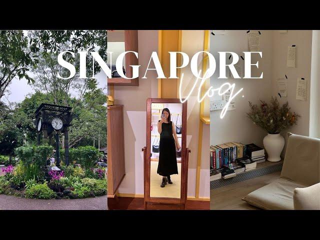 SINGAPORE VLOG ⋆˙⊹ Botanic Garden, Bookstores, Cafe hopping
