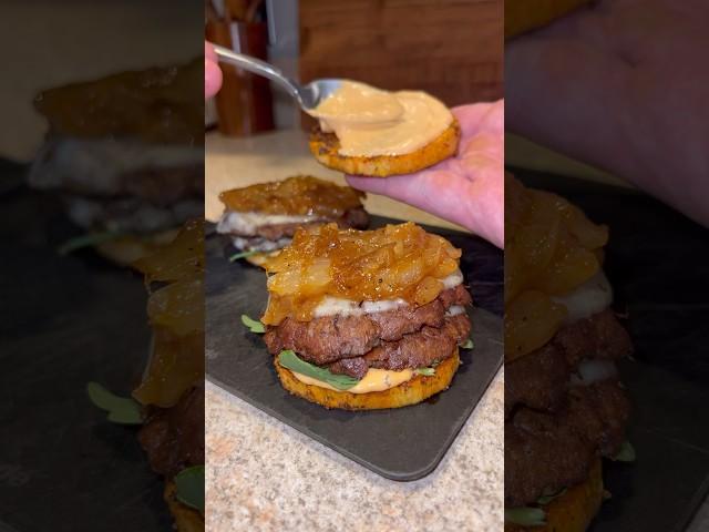 Sweet Potato Smash Burgers