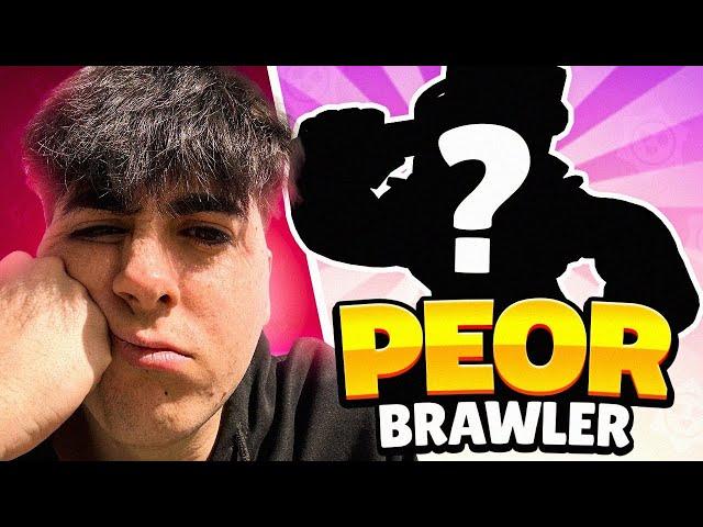 ¡JUEGO CON EL PEOR BRAWLER ACTUAL!