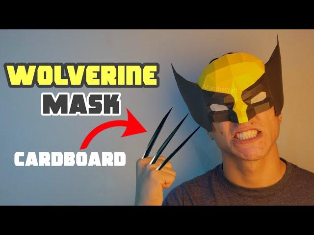 How to make a Wolverine Mask out of Paper - DIY Wolverine costume