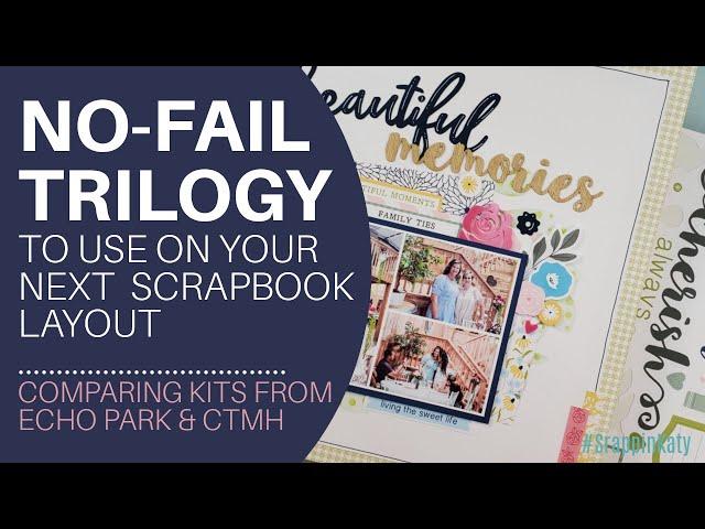 Three Steps to a Great Scrapbook Layout | Echo Park and CTMH | Pool and Wedding Layouts