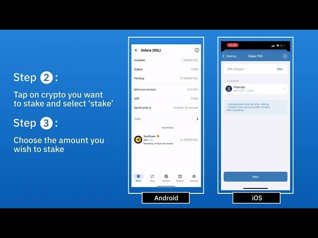 How to easily earn crypto in Trust Wallet [Staking Guide!]