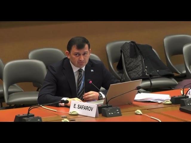 Dr. Elgun Safarov speech during the dialogue between United Nations and Government of Turkmenistan