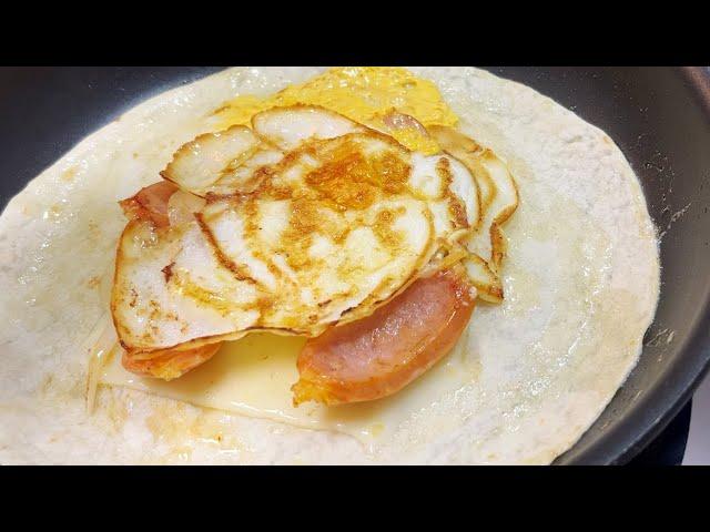 또띠아에 계란꽃이 피었습니다 :: 간단한 또띠아 요리 만들기 :: 아침식사로 딱이예요 ::simple tortilla dish