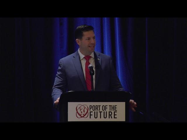 Brian Harrell presents keynote at Port of the Future Conference 2020