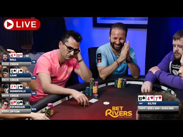 Daniel Negreanu, Maria Ho, Antonio Esfandiari, Hellmuth, Laak, Elky ️ Livestream Poker Cash Game