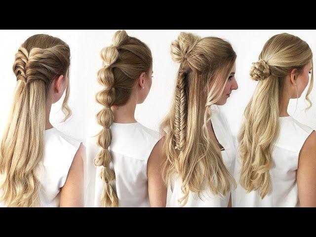 4 FRISUREN mit WOW EFFEKT! Einfach & Schnell - TheBeauty2go