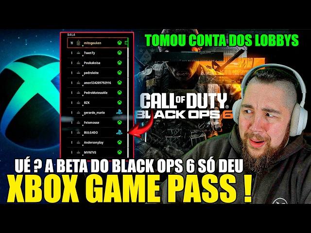 XBOX GAME PASS tomou CONTA da BETA do CALL OF DUTY BLACK OPS 6 só JOGADORES de XBOX praticamente