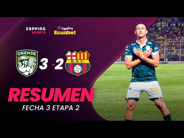 Orense SC 3 - 2 Barcelona SC / Resumen Fecha 3 / 2da Etapa / LigaPro Ecuabet