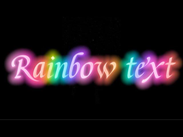 Rainbow Text Glow on Capcut || How to edit Rainbow glowing Text on Capcut