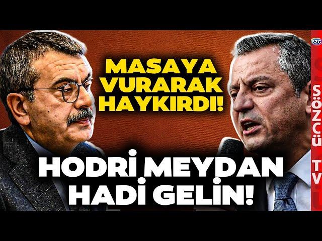 Belgeyi Çıkartı ve... Özgür Özel Bakan Tekin'e Ateş Püskürdü! 'Hodri Meydan Hadi Gelin Kapatın!'