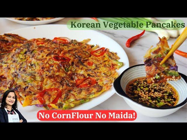 Eat More Vegetables! Gluten-free Healthy Crispy Korean Vegetable Pancake Recipe | Breakfast Recipes