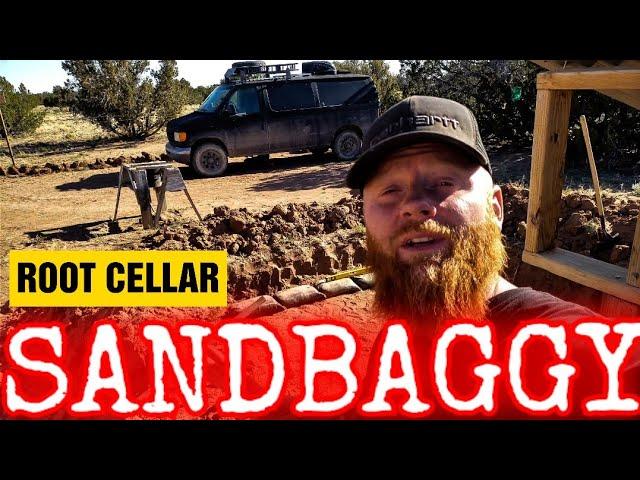 Sandbaggy root cellar | Arizona Homestead