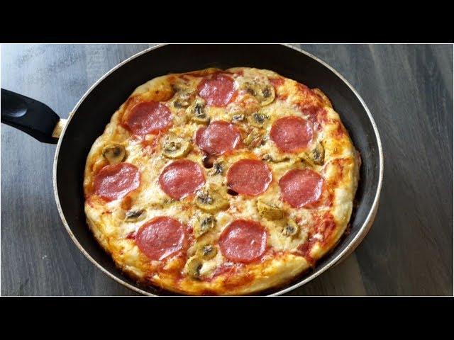 How To Make Pizza  At Home Without Oven/ Homemade Pizza In The Pan