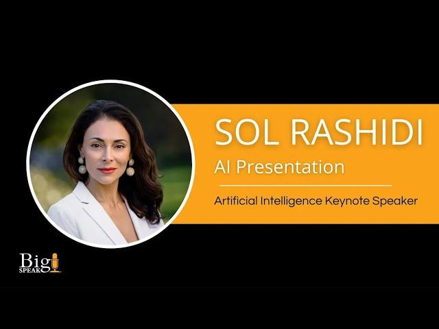 Sol Rashidi - AI Keynote Speaker - AI presentation