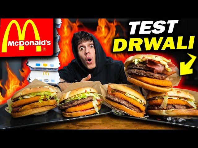 WIELKI TEST BURGERÓW DRWAL Z MCDONALD'S! OSTRY DRWAL NAJLEPSZY?