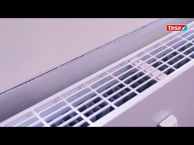 Isolant pour radiateur tesa® Calfeutrer - Idéal contre la perte de chaleur !