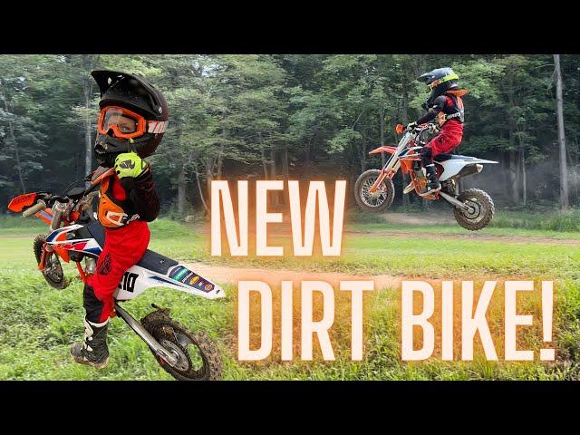 Kid Gets New Dirt Bike - KTM 50sx