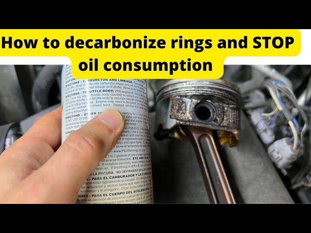 Oil consumption and decarbonizing oil rings works? How to clean oil rings without removing pistons