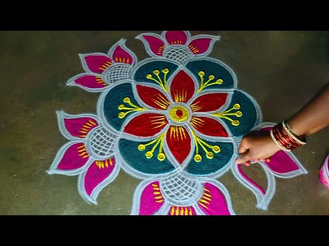 newyear simple padi kolam 3*2 sankranti chukala diyamuggulu margazhi kolangalbhokispecial