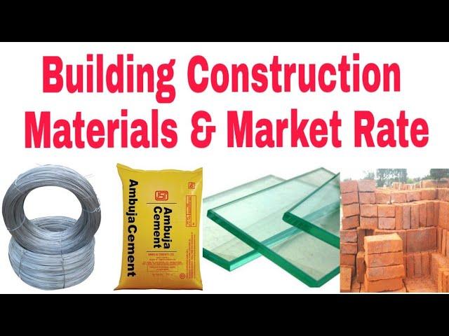 Building Material Rate 2024 | Construction Materials Rate 2024 | Construction Rate 2024