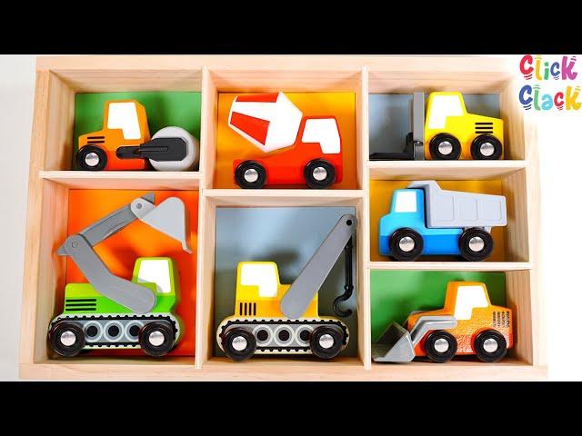 Let's Have Fun with Construction Toy Vehicles | Toy Puzzles for Toddlers