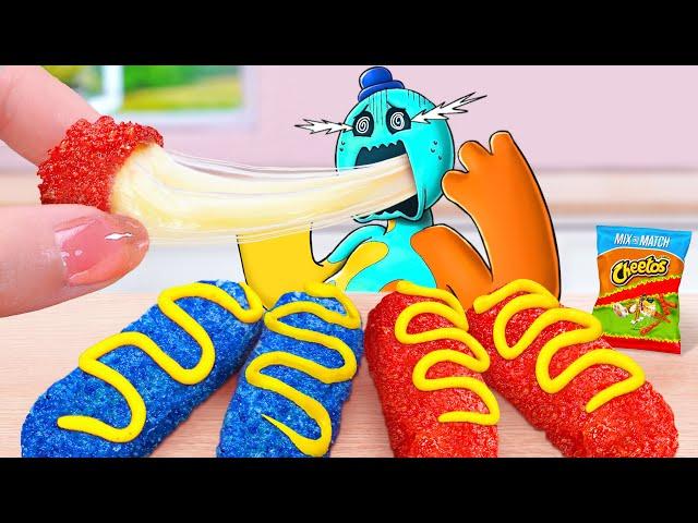 Oh My Doey Poppy Playtime  Miniature Cheetos Chicken Takis Cheese Stick | Tina Mini Cooking