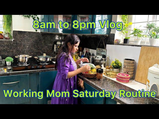 8am to 8pm sataurday Routine| గుత్తివంకాయ వేపుడు | weekly vlog-4