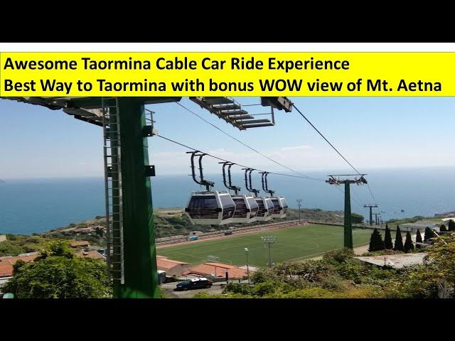 Best Taormina Cable Car Experience: Ride from Mazzaro to Taormina, Sicily, Italy