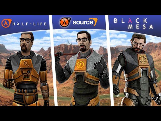 Half-life vs Half-life Source vs Black Mesa I Graphical Comparison of the exteriors