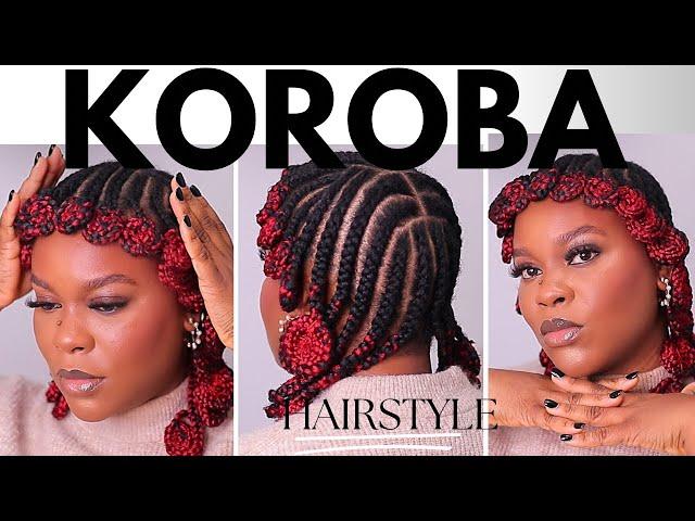 Trendy KOROBA Hairstyle on Natural Hair| Black History Month