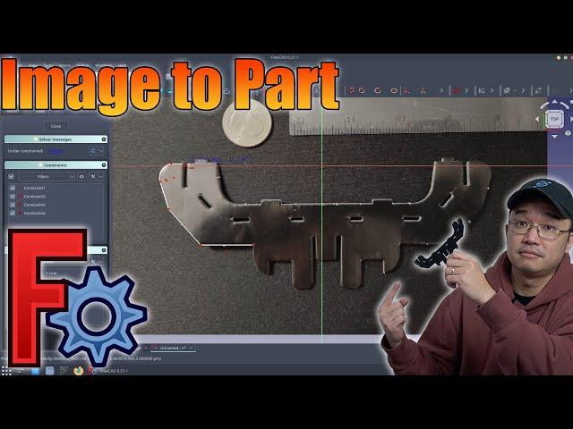 Convert Images to Part for 3d Printing  on Freecad Tutorial